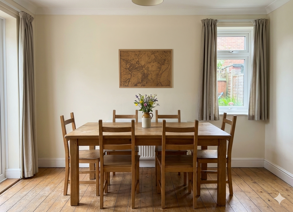 Amblecote High Street carved on a hardwood panel by CNC machine A2 size